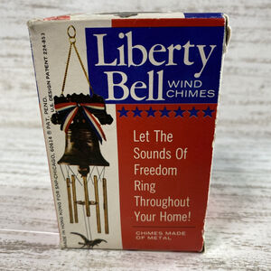 Liberty Bell Wind Chimes 1976 Vintage New In Package